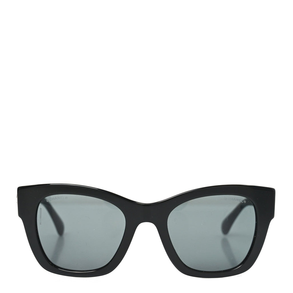 Chanel Square Sunglasses — Black – Acetate CC Heart 5478