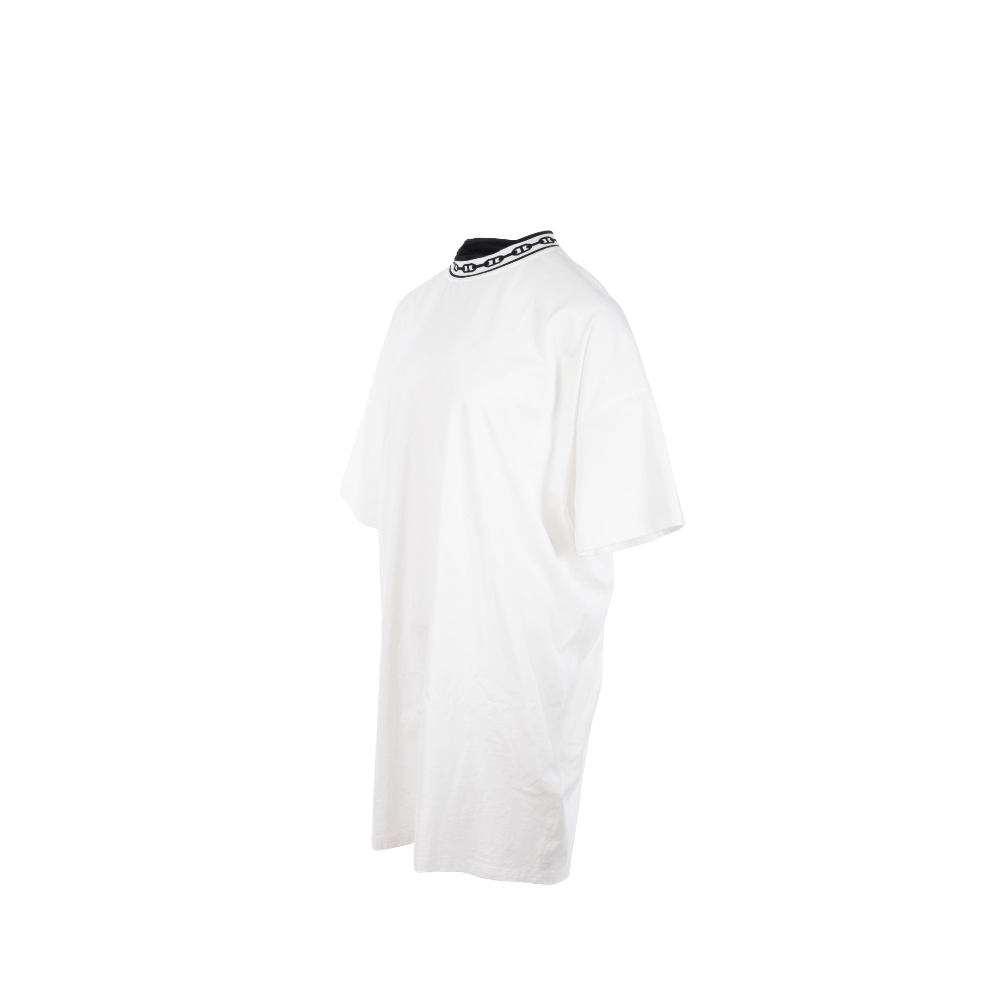hermes-size-42-robe-detail-chaine-ancre-jersey-dress-cotton-white-black