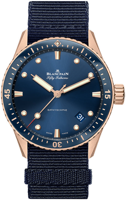 blancpain-fifty-fathoms-bathyscaphe-sedna-gold-blue-nato-menos-watch-5000-36s40-naoa