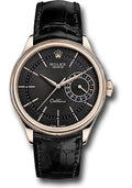 rolex-cellini-date-watch-everose-gold-black-dial-black-leather-strap-50515-bkbk