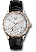 rolex-cellini-dual-time-watch-everose-silver-dial-black-leather-strap-50525-sbk
