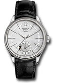 rolex-cellini-dual-time-watch-white-gold-silver-dial-black-leather-strap-50529-sbk