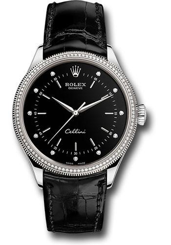 rolex-cellini-time-watch-white-gold-black-dial-black-leather-strap-50609rbr-bkdbk