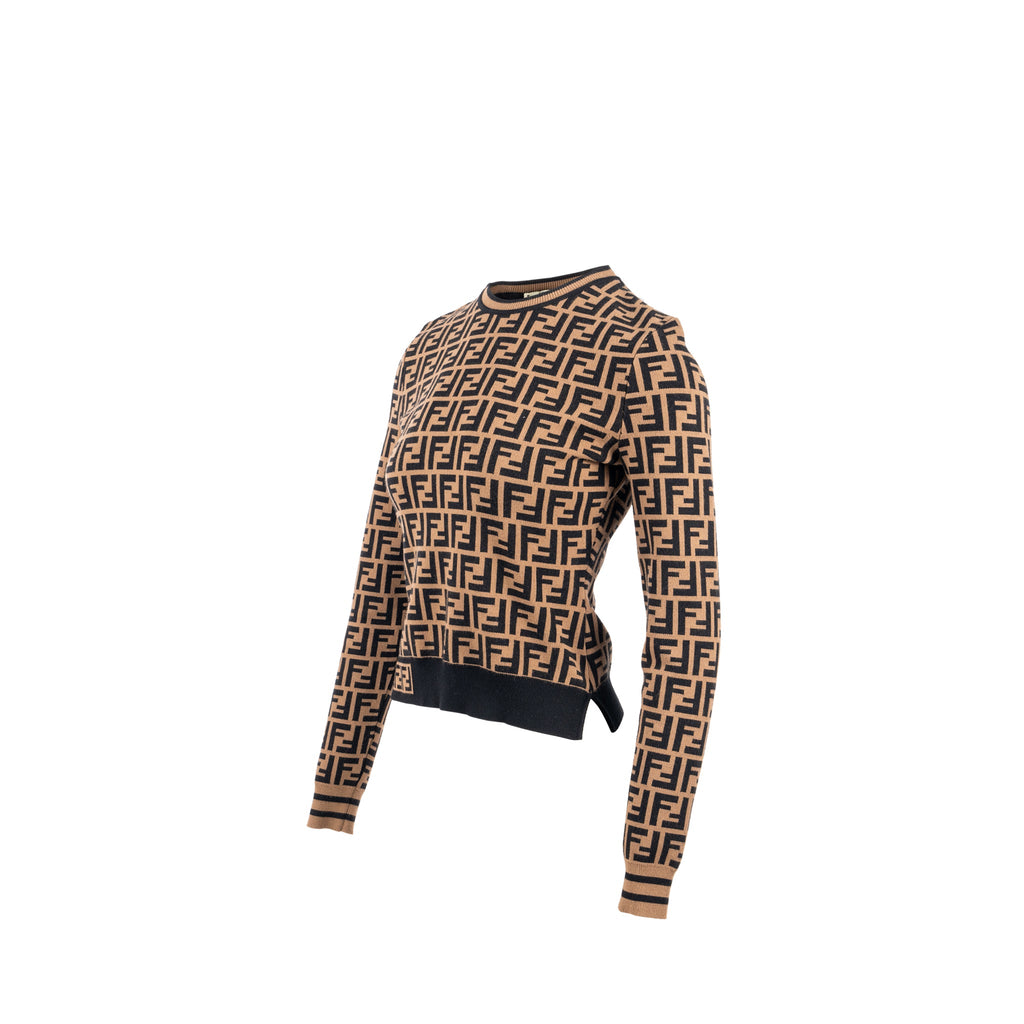 fendi-size-36-ff-sweater-viscose-polyester-brown-black