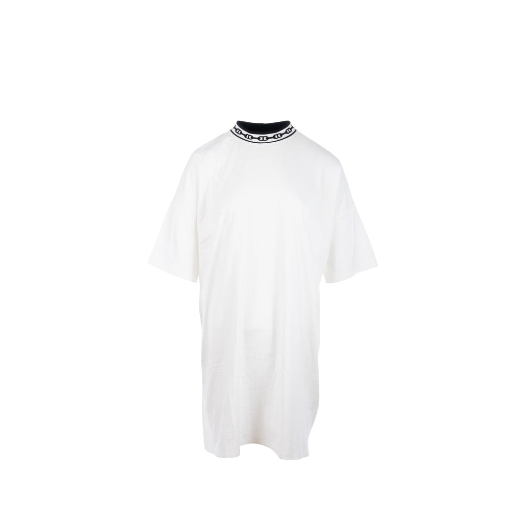 hermes-size-42-robe-detail-chaine-ancre-jersey-dress-cotton-white-black