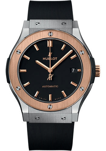 hublot-classic-fusion-titanium-king-gold-watch-45-mm-black-dial-black-lined-rubber-strap-511-no-1181-rx