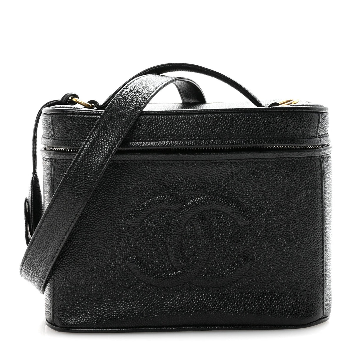 CAVIAR CC VANITY TRAIN CASE BLACK