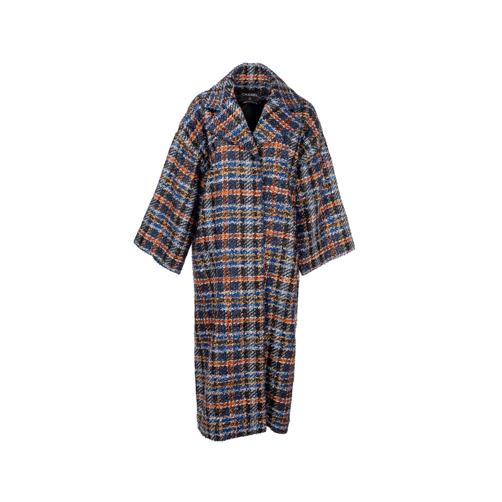 chanel-size-34-oversized-lurex-tweed-coat-multicolour
