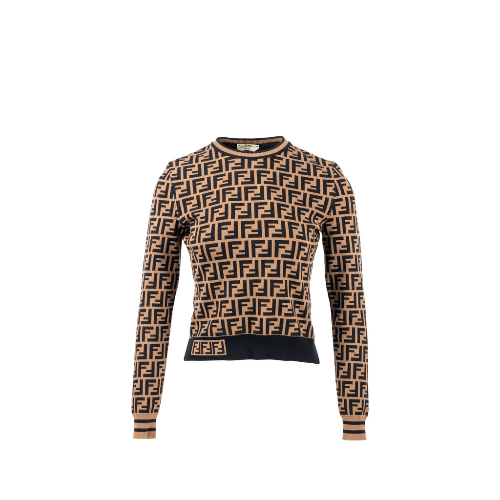 fendi-size-36-ff-sweater-viscose-polyester-brown-black