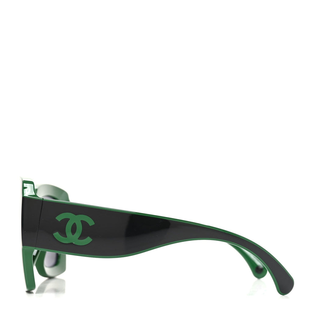 Chanel Square Sunglasses — Black – Acetate 6059 Green