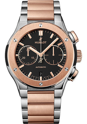 hublot-classic-fusion-chronograph-titanium-king-gold-bracelet-watch-45-mm-black-dial-520-no-1180-no