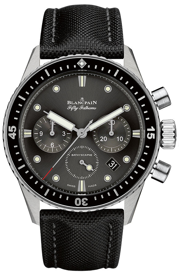 blancpain-fifty-fathoms-bathyscaphe-chronographe-flyback-grey-steel-black-canvas-menos-watch-5200-1110-b52a