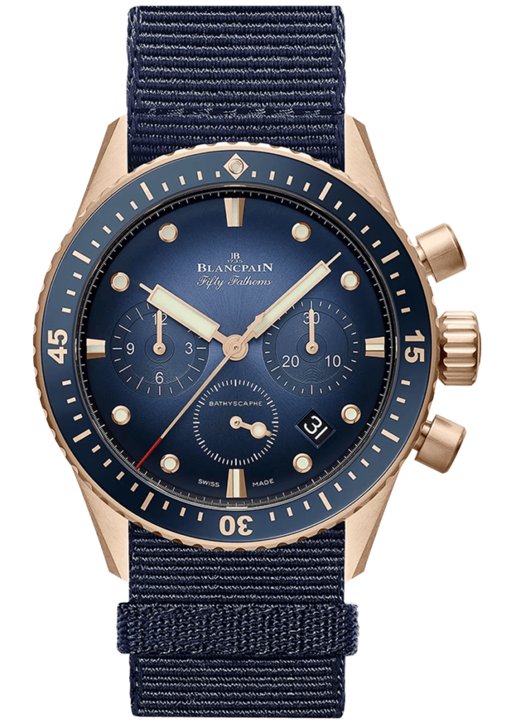 blancpain-fifty-fathoms-bathyscaphe-chronographe-flyback-red-gold-blue-nato-menos-watch-5200-3640-naoa