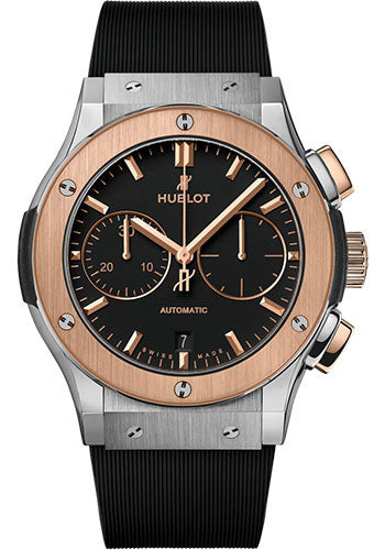 hublot-classic-fusion-chronograph-titanium-king-gold-watch-45-mm-black-dial-black-lined-rubber-strap-521-no-1181-rx