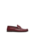 SAINT LAURENT PENNY-STRAP LOAFERS BURGUNDY