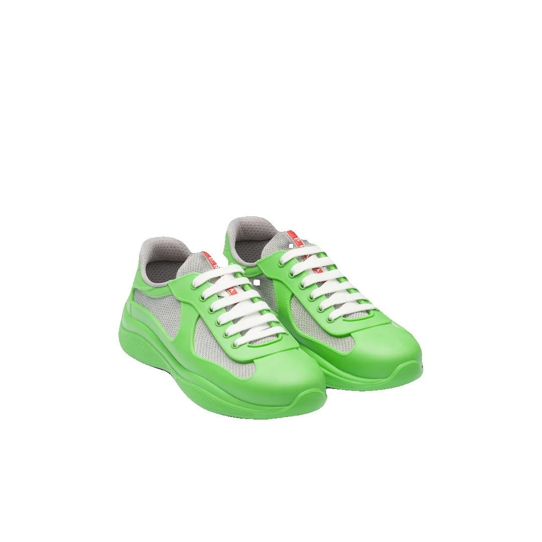 PRADA AMERICA'S CUP MESH SNEAKERS APPLE NEON GREEN