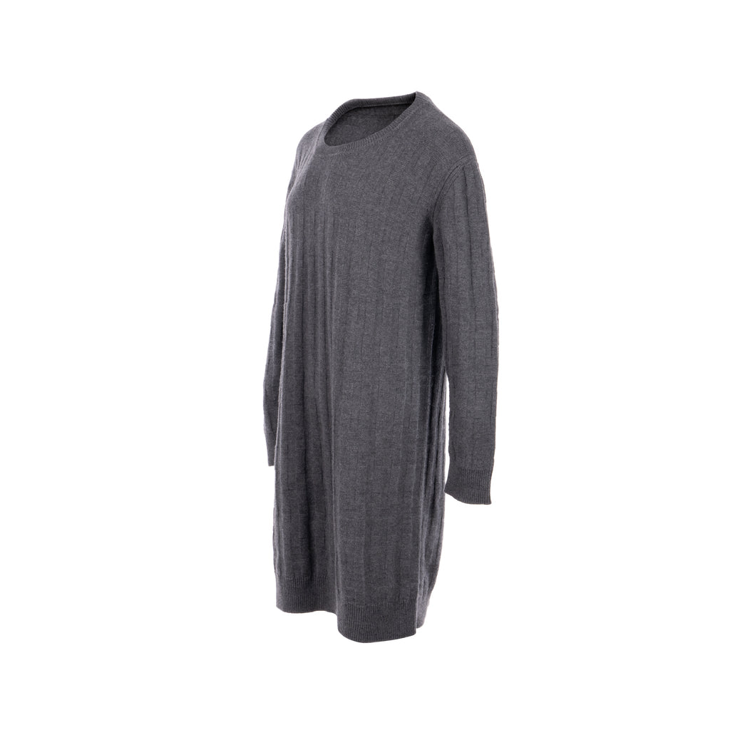 hermes-size-38-long-sleeve-knit-dress-virgin-wool-grey