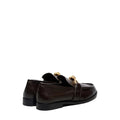 BOTTEGA VENETA MOCCASIN ASTAIRE DARK BROWN & BLACK