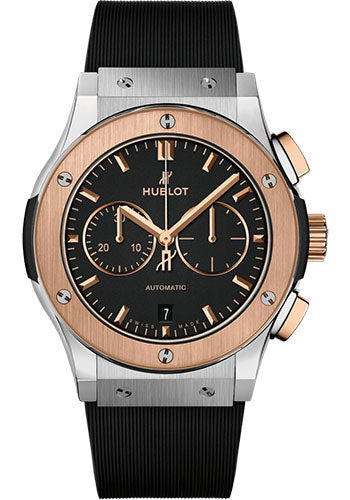 hublot-classic-fusion-chronograph-titanium-king-gold-watch-42-mm-black-dial-black-lined-rubber-strap-541-no-1181-rx