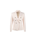 balmain-size-38-classic-jacket-blazer-silver-button-viscose-pale-pink