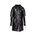 bottega-veneta-size-xs-pre-fall-2020-hooded-shell-trimmed-coat-shiny-lamb-leather-black
