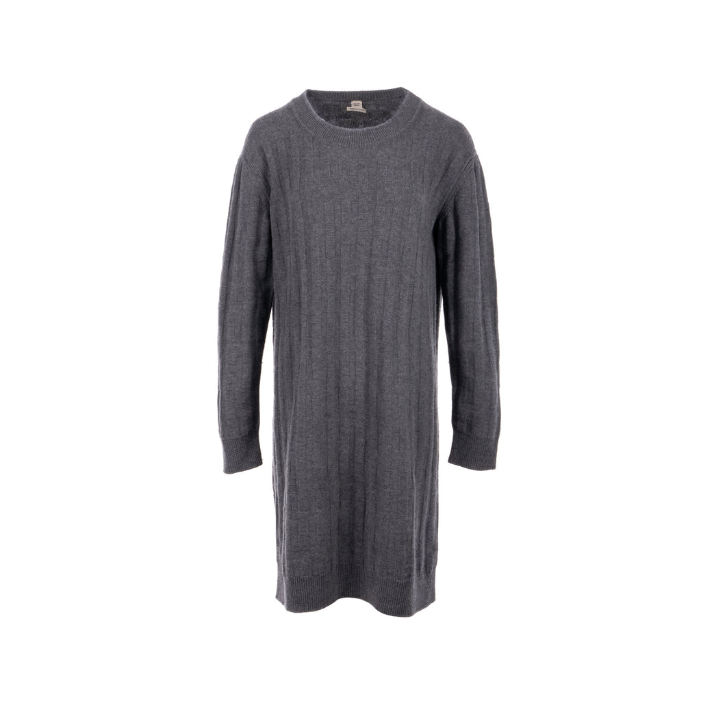 hermes-size-38-long-sleeve-knit-dress-virgin-wool-grey