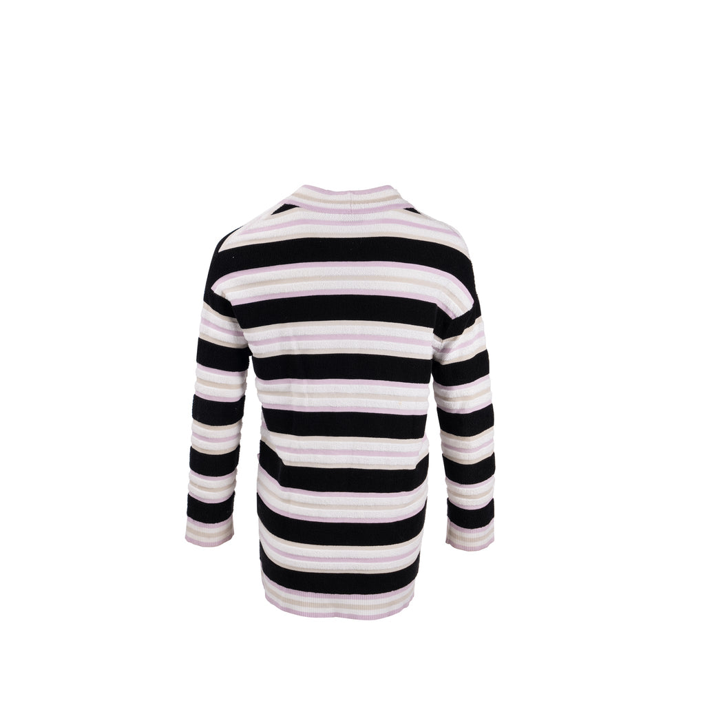 fendi-size-38-striped-cardigan-viscose-cotton-multicolour