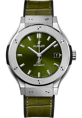hublot-classic-fusion-titanium-green-watch-38-mm-green-dial-black-rubber-and-green-leather-strap-565-nx-8970-lr