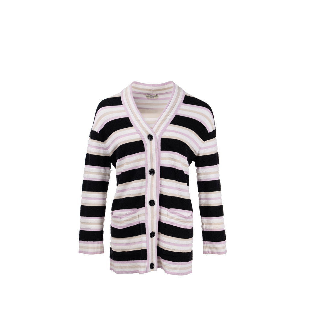 fendi-size-38-striped-cardigan-viscose-cotton-multicolour