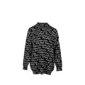 balenciaga-size-m-long-sleeve-sweater-virgin-wool-black-white