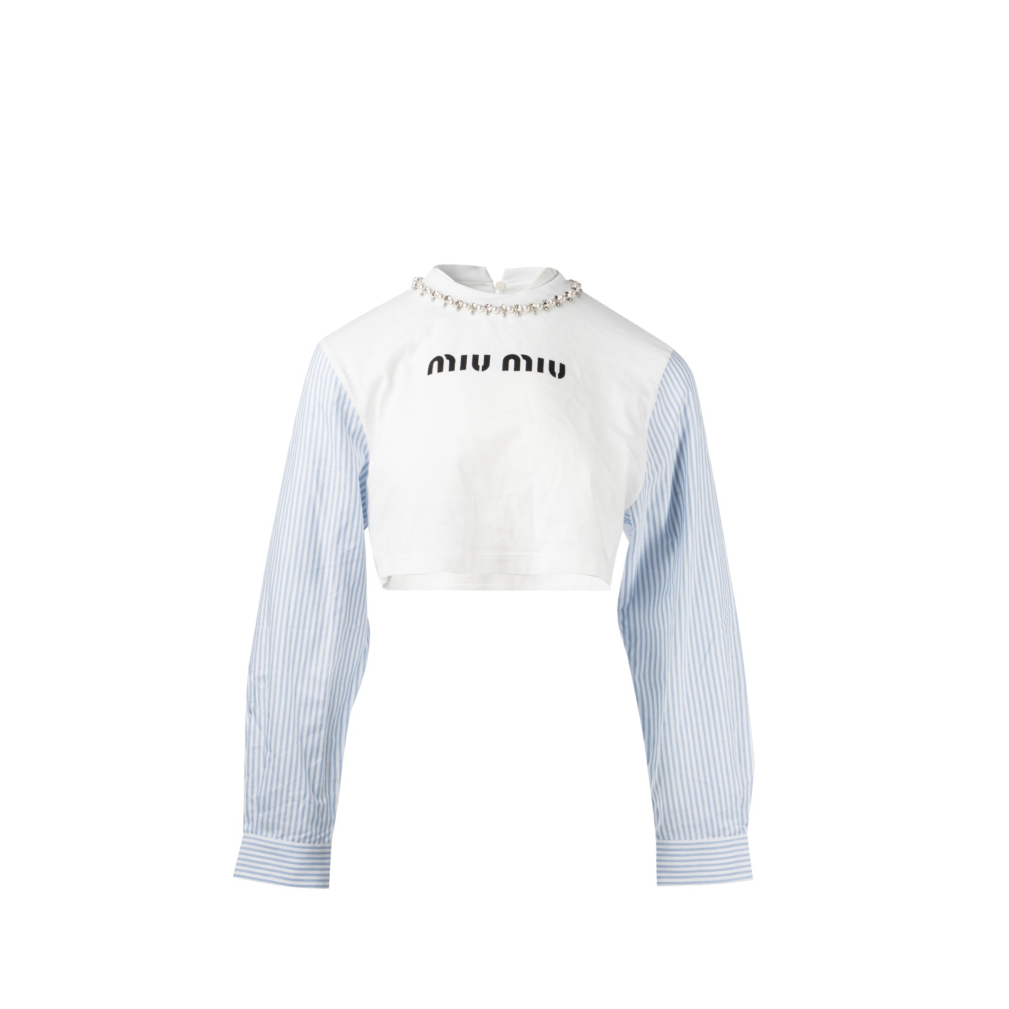 miu-miu-size-xs-long-sleeved-embroidered-cotton-tee-multicolour-white-light-blue