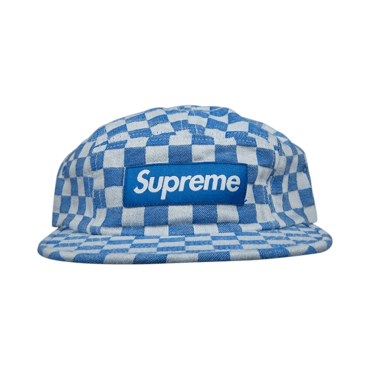 Supreme Checkerboard Camp Cap 'Blue'