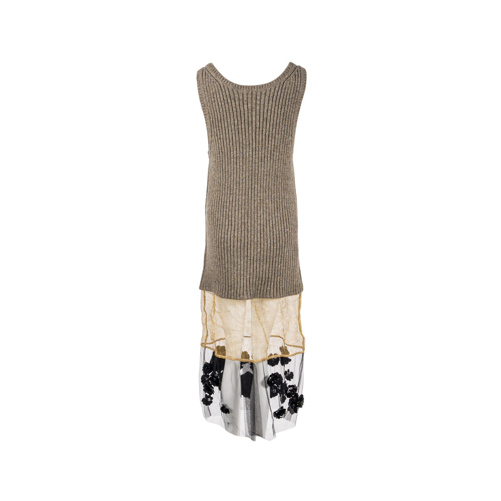 prada-size-38-flower-dress-scheerwol-light-grey-gold-black