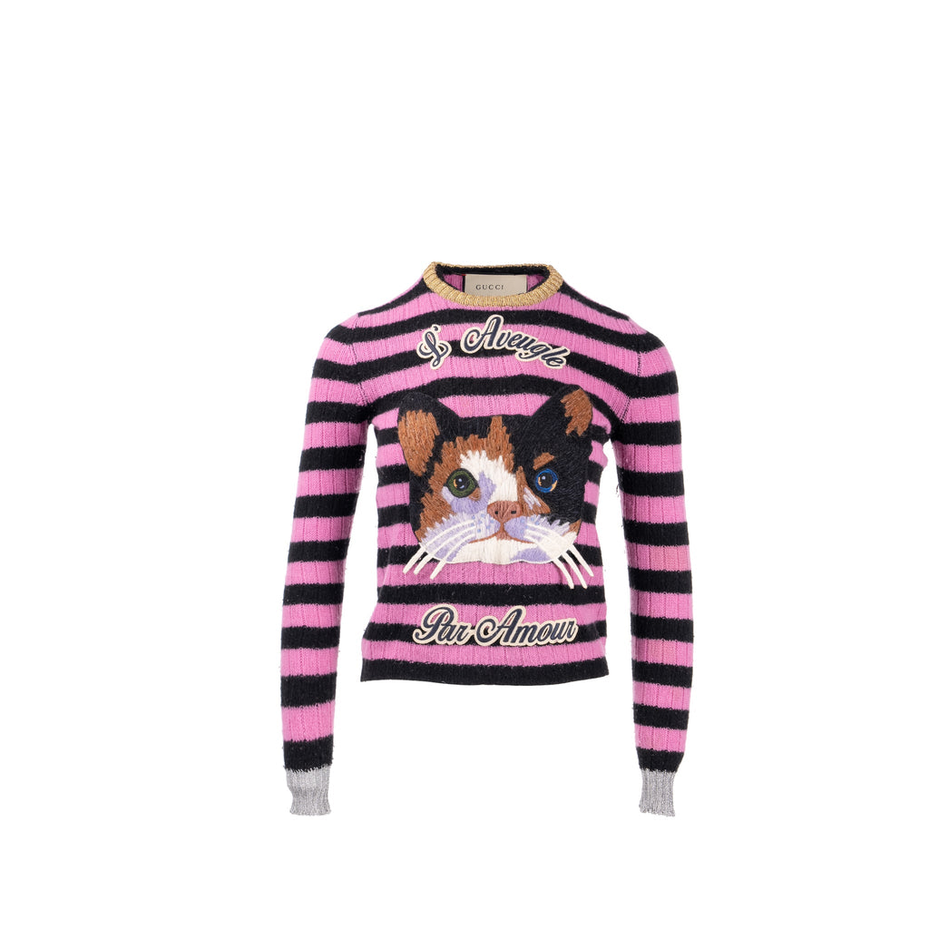 gucci-size-xxs-cat-striped-sweater-cashmere-wool-pink-black-multicolour