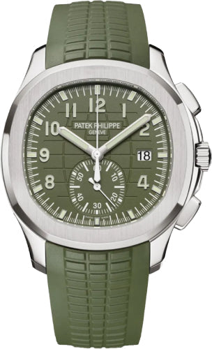 patek-philippe-aquanaut-chronograph-42-2-mm-white-gold-khaki-green-dial-5968g-010