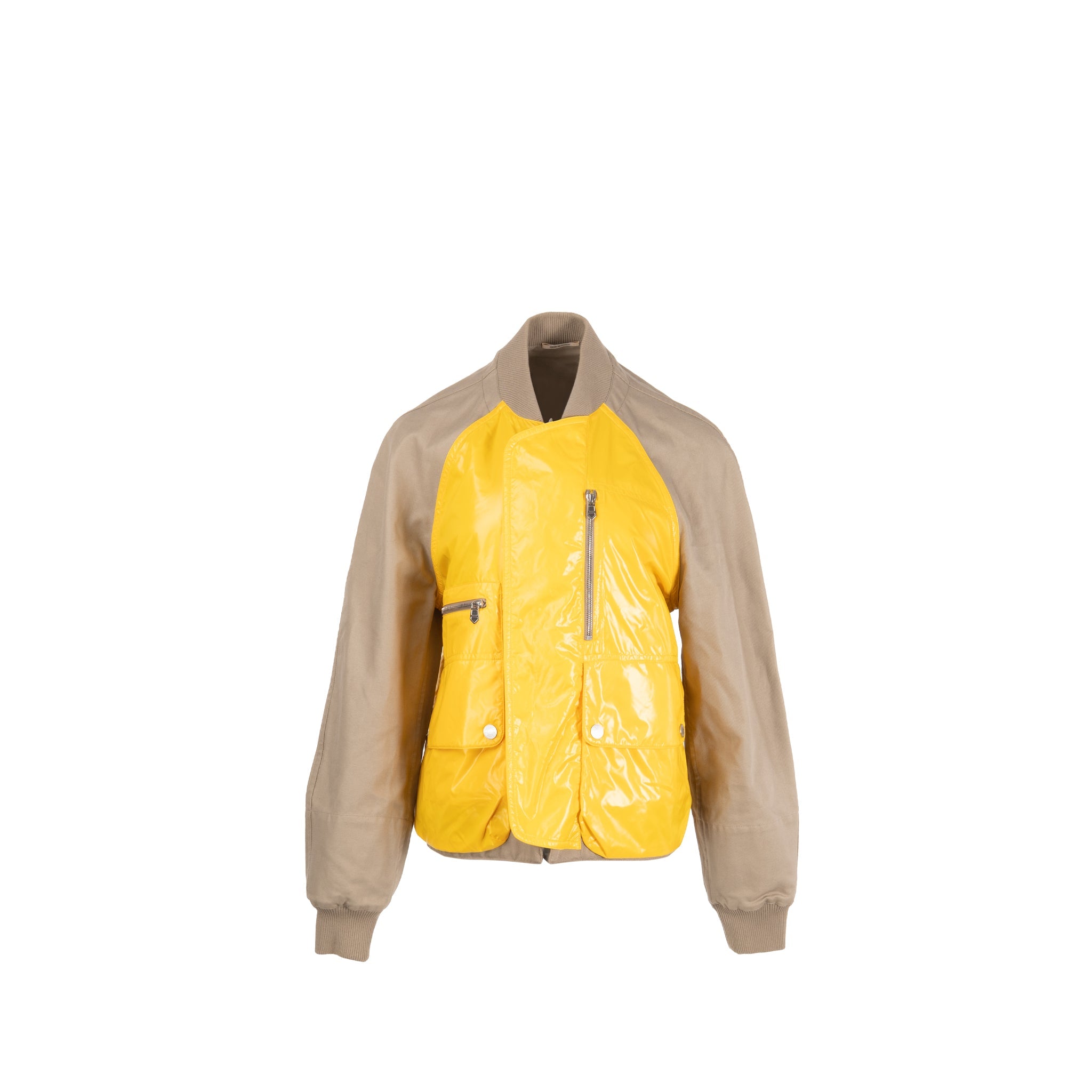 hermes-size-48-men-s-reversible-rib-trim-jacket-jaune-vif-grebe