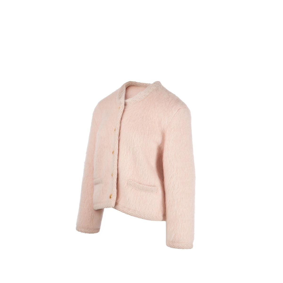 celine-size-m-chassuer-jacket-mohair-polyamide-wool-pale-pink-ghw