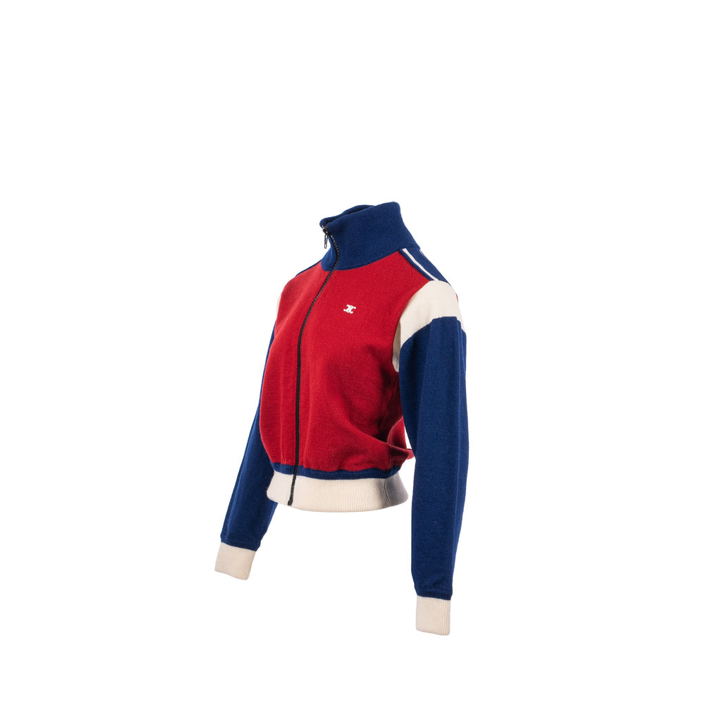 celine-size-s-triomphe-zip-jacket-wool-red-navy-white