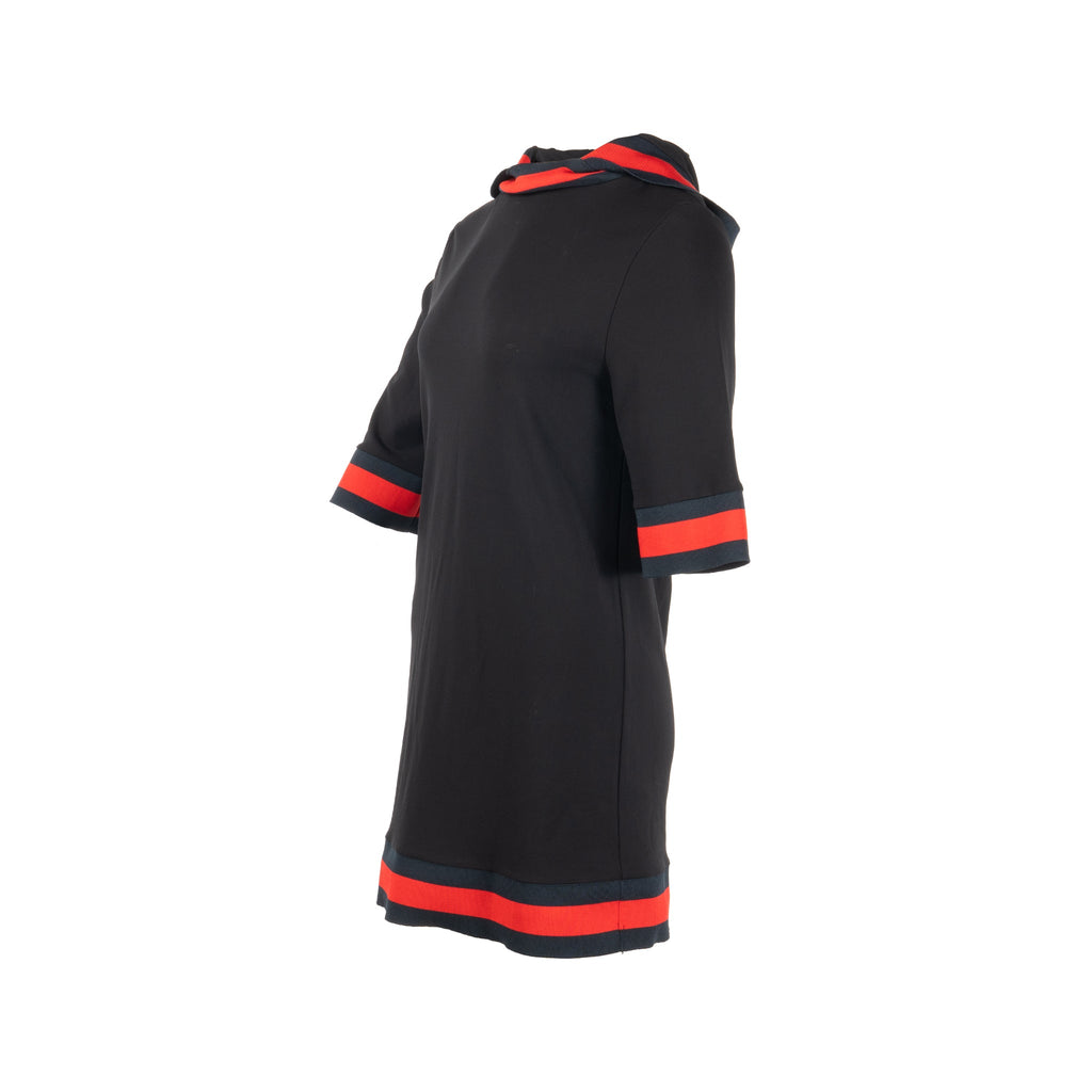 gucci-size-s-hooded-dress-rayon-elastane-blue-red