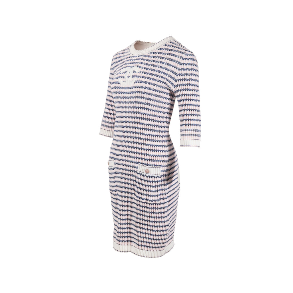 chanel-size-38-knit-mini-dress-cotton-multicolour-1