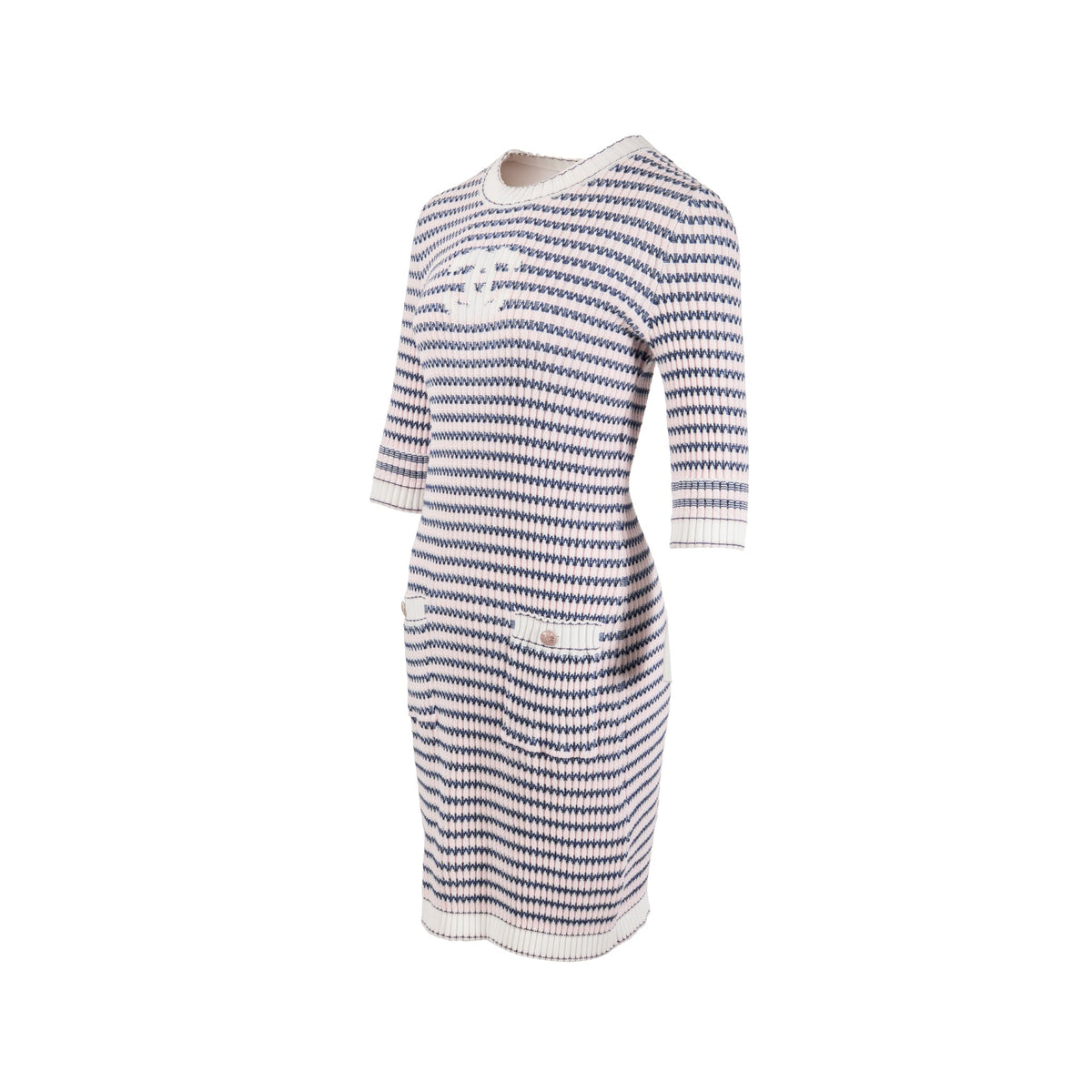 chanel-size-38-knit-mini-dress-cotton-multicolour-1