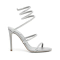 RENÉ CAOVILLA CLEO RHINESTONE-EMBELLISHED SANDAL SILVER