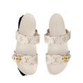 LOUIS VUITTON CATOGRAM BOM DIA FLAT MULE CREAM & IVORY