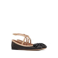 VALENTINO GARAVANI ONDETTE RUBBER BALLERINA BLACK & NUDE