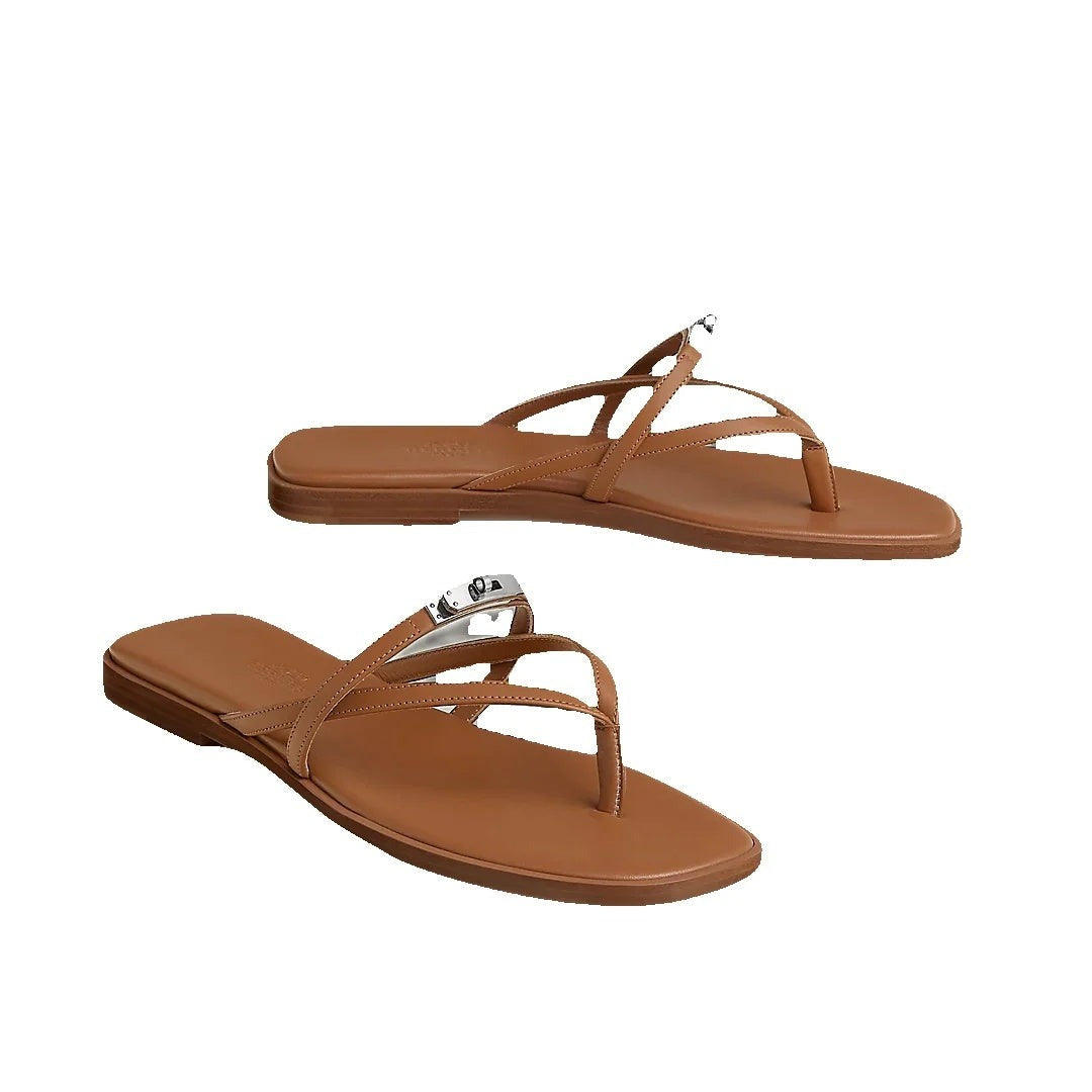 HERMÈS MISS SANDAL BROWN
