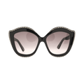Gucci Swarovski Crystal Trim Cat Eye Sunglasses — Black