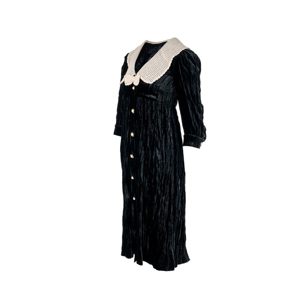 miu-miu-size-36-velvet-cardigan-dress-virgin-wool-black-white