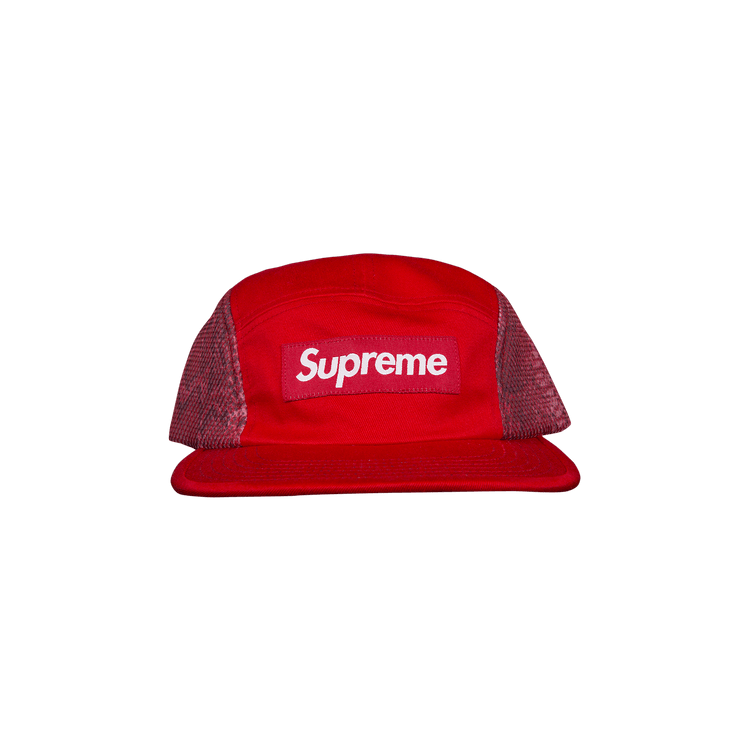 Supreme Snakeskin Mesh Camp Cap 'Red'