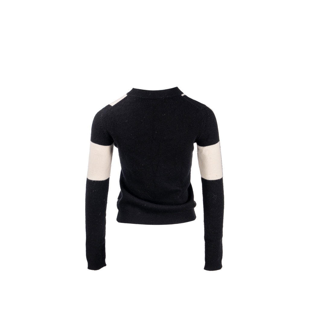 hermes-size-34-brides-de-gala-long-sleeve-sweater-cashmere-black-white
