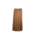 gucci-xs-gg-logo-print-skirts-polyester-cotton-brown
